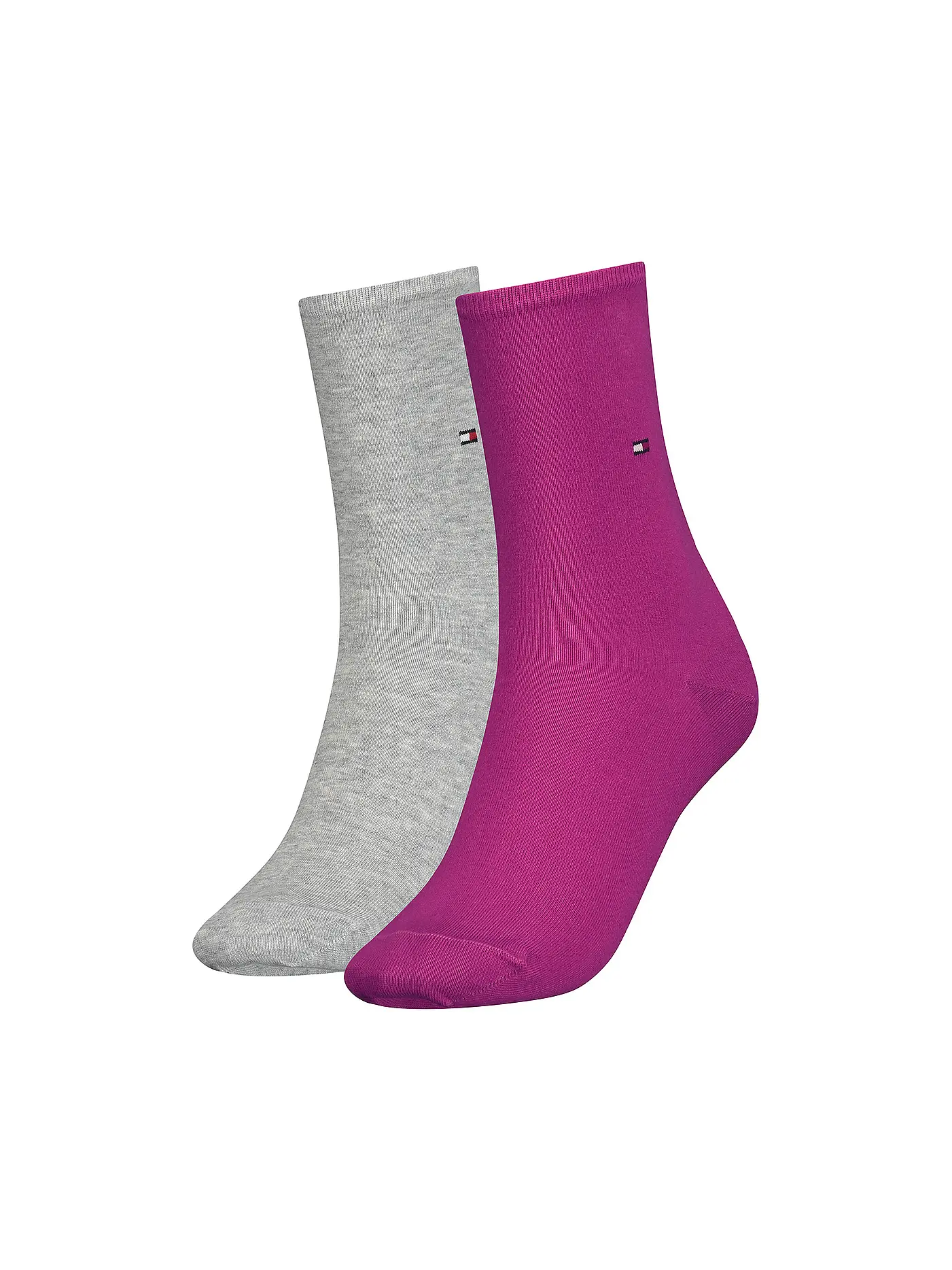 TOMMY HILFIGER | Socken 2er Pkg anthracite melange | pink